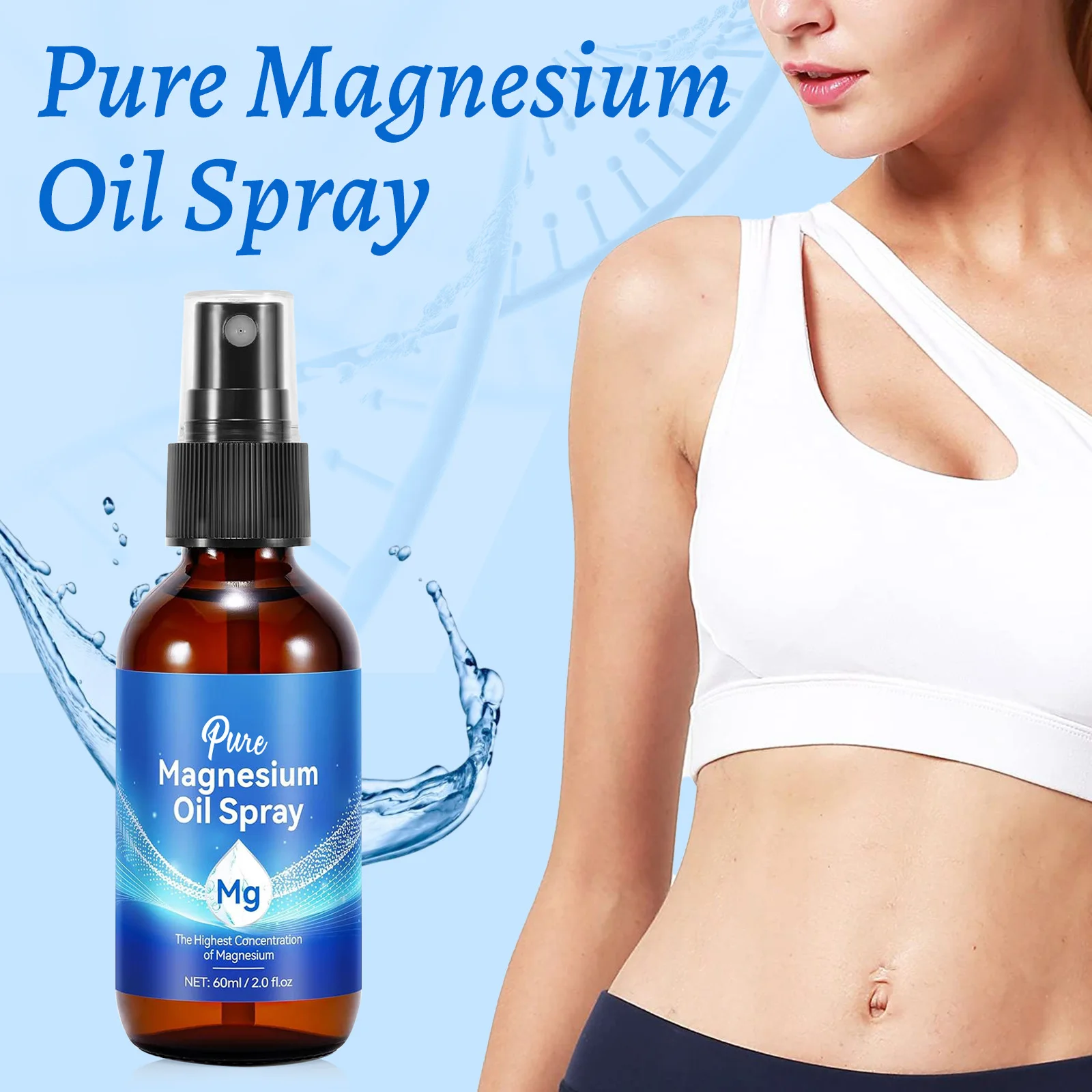 Bath Salts Magnesium - Spray de Óleo de Magnésio 60ml