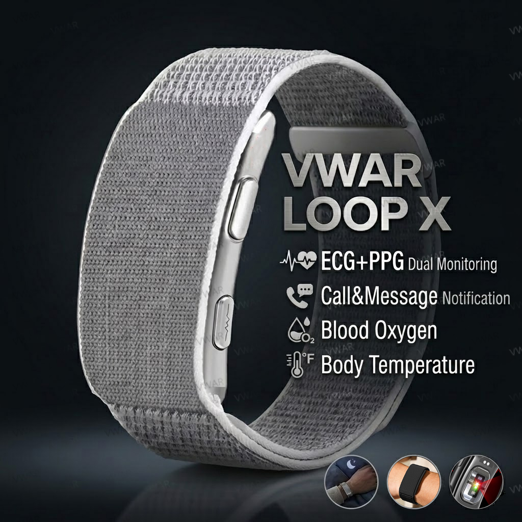 Xbody Health & Wellness - Pulseira Inteligente VWAR Loop X ECG,
