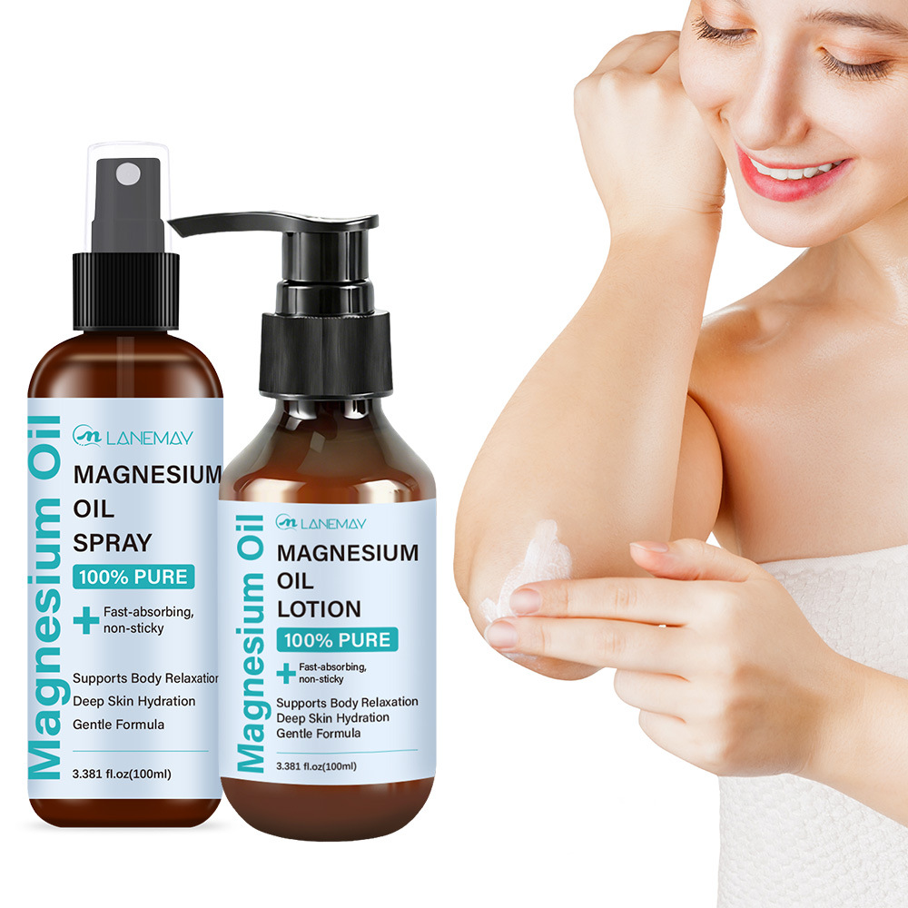 Bath Salts Magnesium - Conjunto de Spray e Loção de