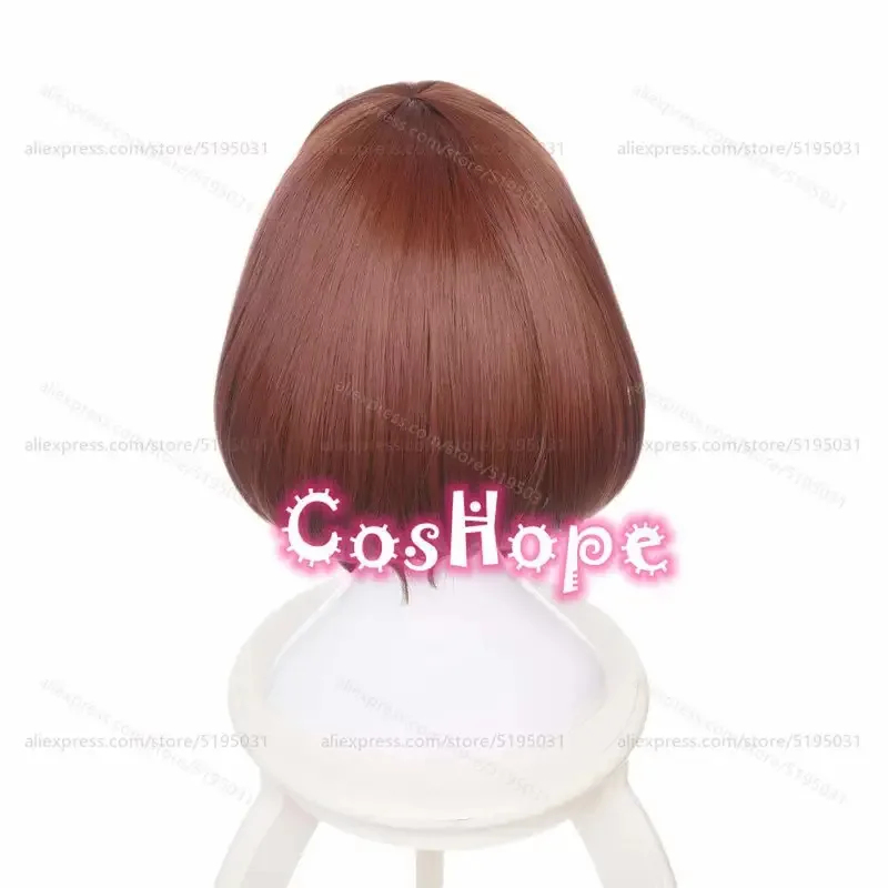 Resistance Tube Set - Peruca Curta Marrom Feminina OCHACO URARAKA