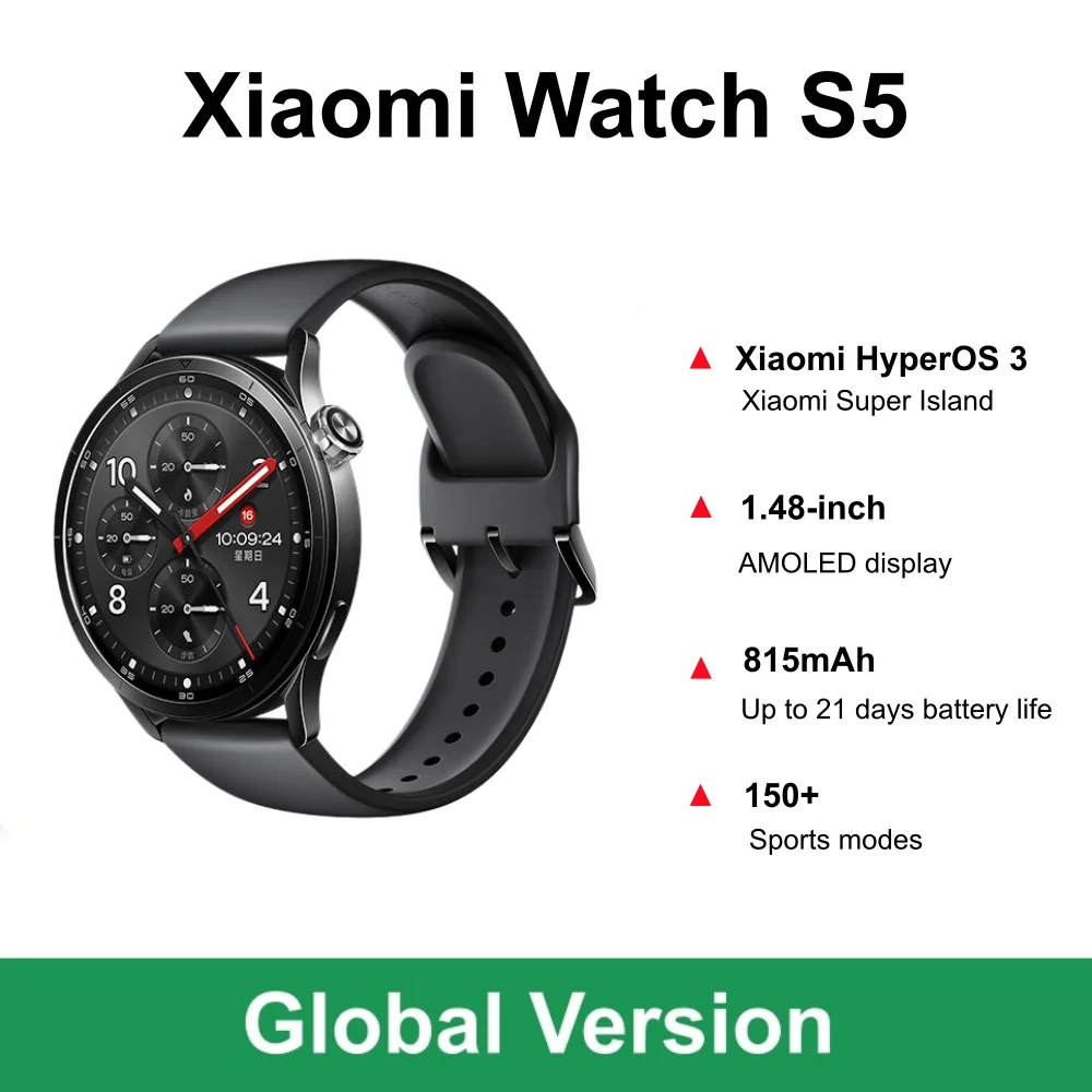 Xbody Health & Wellness - Versão Global do Xiaomi Watch S5,