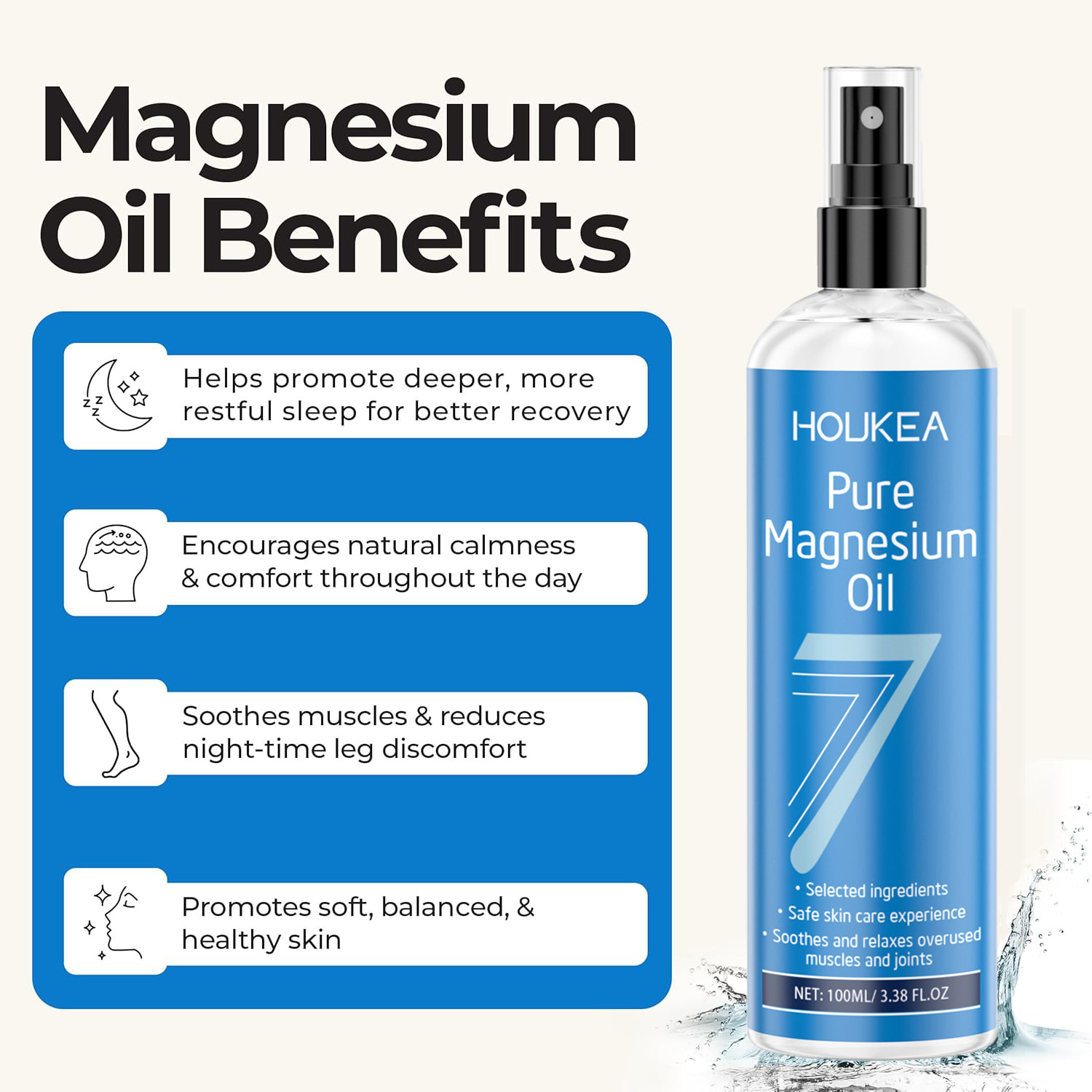 Spray de Óleo de Magnésio Puro - Bath Salts Magnesium avaliação e preço