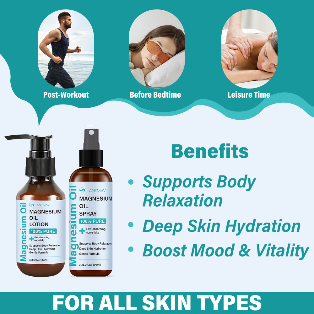 Conjunto de Spray e Loção de Ó - Bath Salts Magnesium avaliação e preço