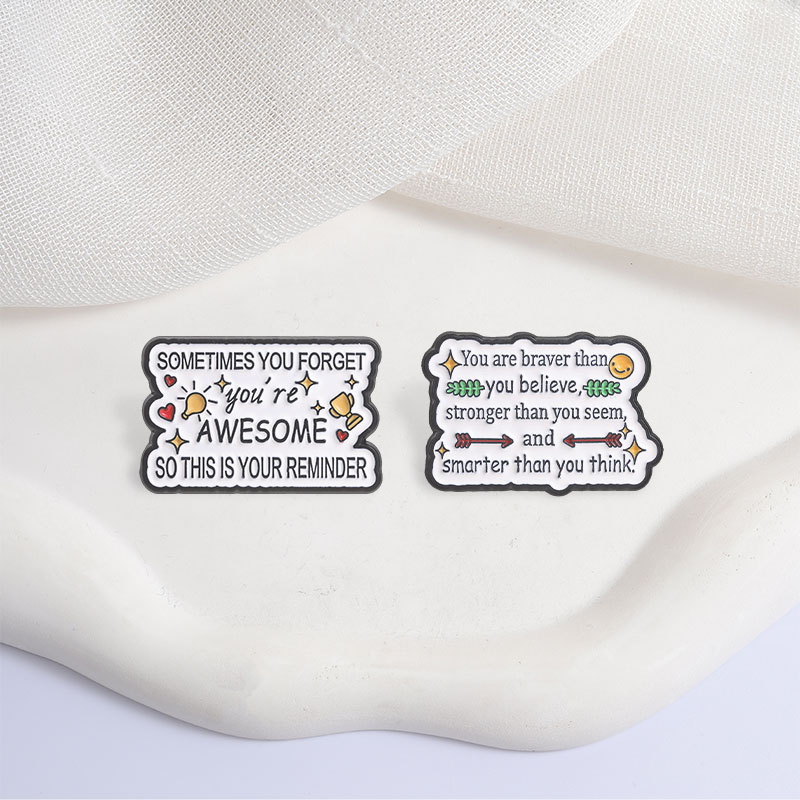 Pins de Esmalte com Citações M - Health & Wellness Website avaliação e preço